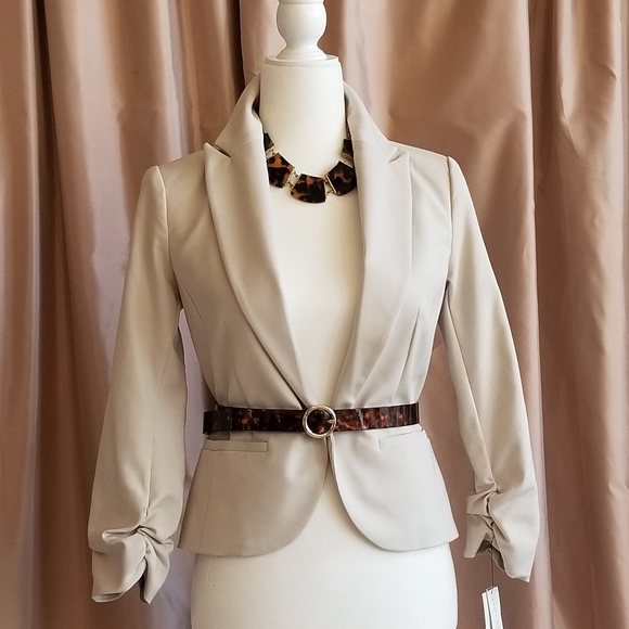 NWT Amanda + Chelsea Cotton Blazer - Picture 2 of 4